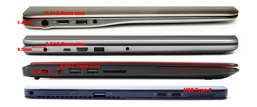 check the power connector size of your Dell Vostro 3700 charger