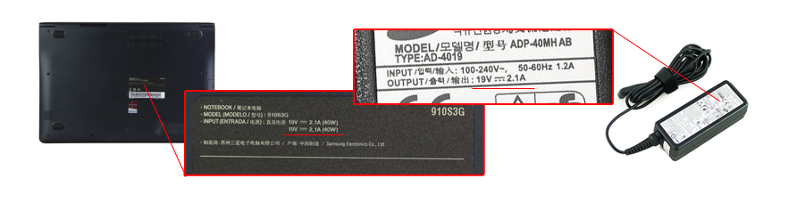 check the power specs of your Samsung NP540U3C-A02UK charger